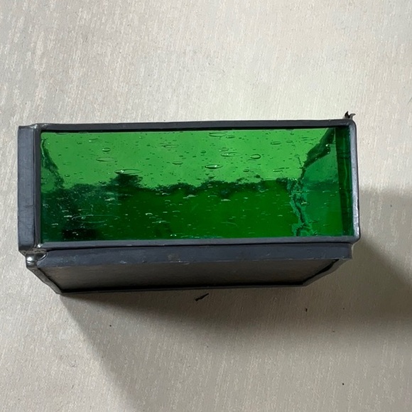 Vintage Art Noveau Stainglass Mirrored Box-Handcrafted - Picture 7 of 11